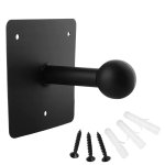 HOGLER 4079 Nástenný nosič bicyklov na ťažné zariadenie, 20 kg, čierny