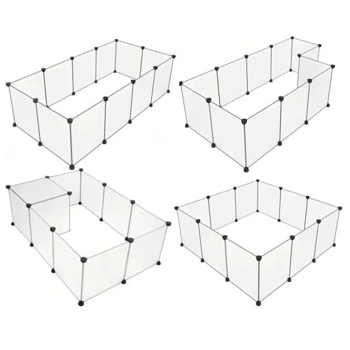 Nuxie 3932 Detská ohrádka, modulárna, Premium, 46 x 143 x 73 cm