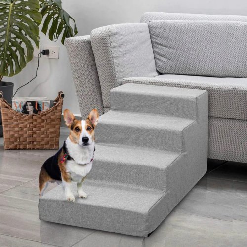 Nuxie 3581 Schůdky pro psa 54 cm, šedé