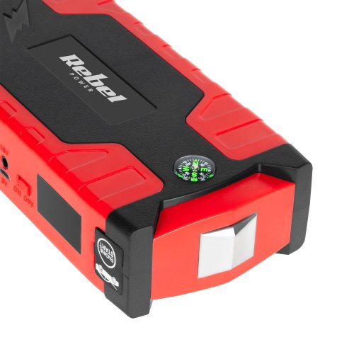 Rebel URZ0967 Powerbanka se startovacími kabely a kompresorem Jump Starter, 10 000 mAh