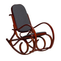 ModernHome TXWQM-F001 Hojdacie kreslo - sivo-hnedé
