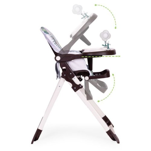 EcoToys HC301-2401 Skládací dětská jídelní židlička s hračkami džungle