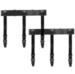 Ruhhy 27226 Neviditeľné pánske podväzky, ktoré zabraňujú vyhrňovaniu košele, 2 ks, čierne