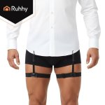 Ruhhy 27226 Neviditeľné pánske podväzky, ktoré zabraňujú vyhrňovaniu košele, 2 ks, čierne