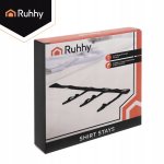 Ruhhy 27226 Neviditeľné pánske podväzky, ktoré zabraňujú vyhrňovaniu košele, 2 ks, čierne