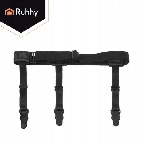 Ruhhy 27226 Neviditeľné pánske podväzky, ktoré zabraňujú vyhrňovaniu košele, 2 ks, čierne