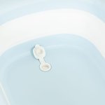 EcoToys HA-B37 Dětská skládací cestovní vanička s odtokem, šedomodrá 