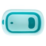 EcoToys HA-B37 Dětská skládací cestovní vanička s odtokem, modrá