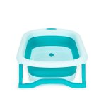 EcoToys HA-B37 Dětská skládací cestovní vanička s odtokem, modrá