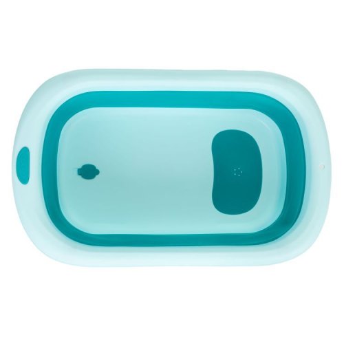 EcoToys HA-B37 Dětská skládací cestovní vanička s odtokem, modrá