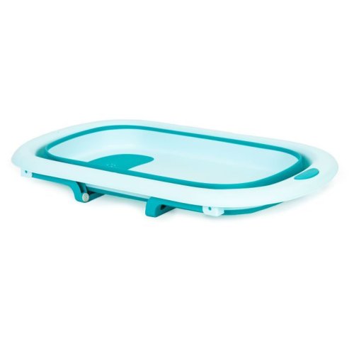 EcoToys HA-B37 Dětská skládací cestovní vanička s odtokem, modrá