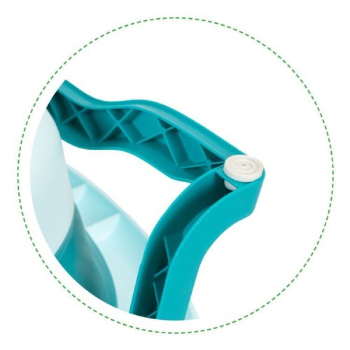 EcoToys HA-B37 Dětská skládací cestovní vanička s odtokem, modrá