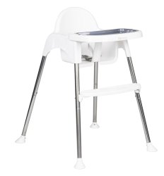 EcoToys HC-135 Dětská jídelní židlička 2 v 1, bílá