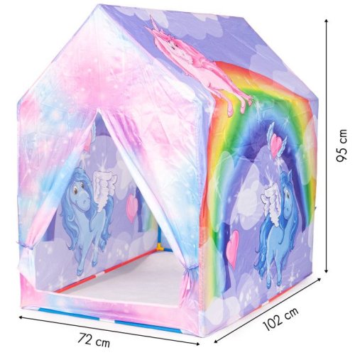 iPlay 8192 Detský hrací stan Rainbow 72 x 102 x 95 cm, Unicorn 