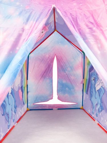iPlay 8192 Dětský herní stan Rainbow 72 x 102 x 95 cm, jednorožec 