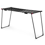 ModernHome BJ-1928 Stojanová teleskopická sušička bielizne 19 m, skladateľná, čierna