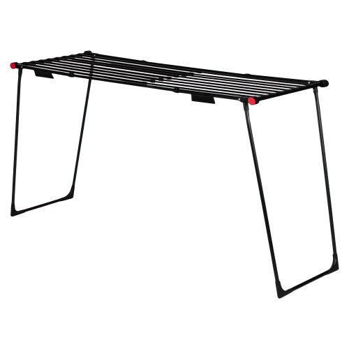 ModernHome BJ-1928 Stojanová teleskopická sušička bielizne 19 m, skladateľná, čierna