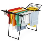 ModernHome BJ-1925 Stojan na sušenie bielizne 25 m, 4 krídla, skladací, čierny