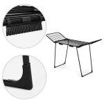 ModernHome BJ-1925 Stojan na sušenie bielizne 25 m, 4 krídla, skladací, čierny