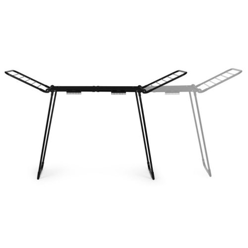 ModernHome BJ-1938 Stojanová teleskopická sušička bielizne 27 m, skladateľná, čierna