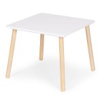 EcoToys WH161 Dětská sada nábytku, stůl + 2 židle, bílá
