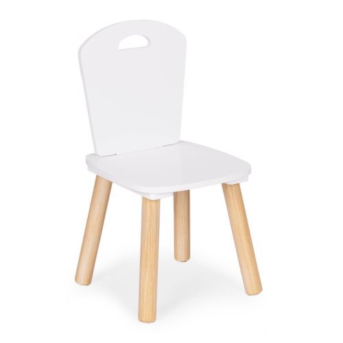 EcoToys WH161 Dětská sada nábytku, stůl + 2 židle, bílá