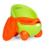 EcoToys PP112 Nočník s odnímatelnou vložkou s víkem, protiskluzové nožičky, zelený