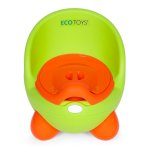 EcoToys PP112 Nočník s odnímatelnou vložkou s víkem, protiskluzové nožičky, zelený