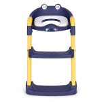 EcoToys PP8001 Dětské WC sedátko se schůdky a žebříkem, modré
