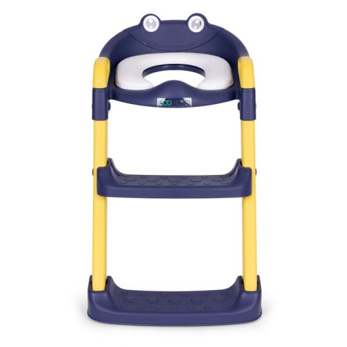 EcoToys PP8001 Dětské WC sedátko se schůdky a žebříkem, modré