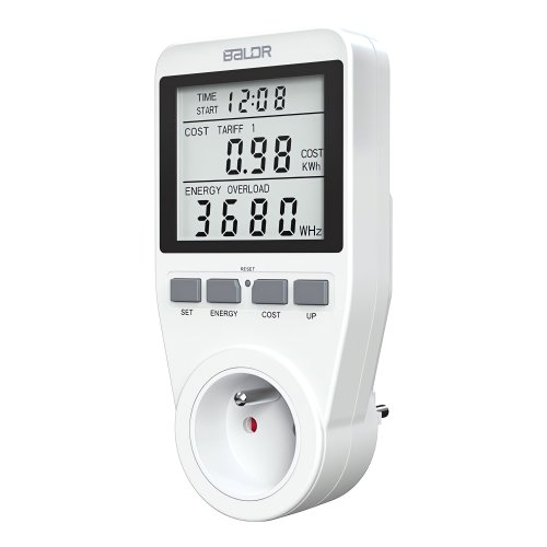 BALDR 399000 Jednofázový wattmetr BD-990 bílý