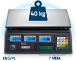 Humberg 519000 Elektronická obchodní váha 40 kg MH-190