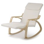 Sofotel 280011 Houpací relaxační křeslo Suzi s nastavitelnou opěrkou nohou, béžové