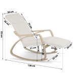 Sofotel 280011 Houpací relaxační křeslo Suzi s nastavitelnou opěrkou nohou, béžové