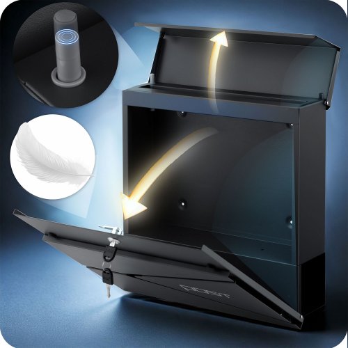 Humberg HM-862 Poštovní schránka 37×37×10,5 cm, antracit 