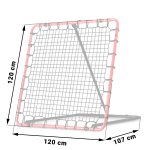 Neo-Sport NS-491 Tréninková branka Rebounder, 120 × 120 cm