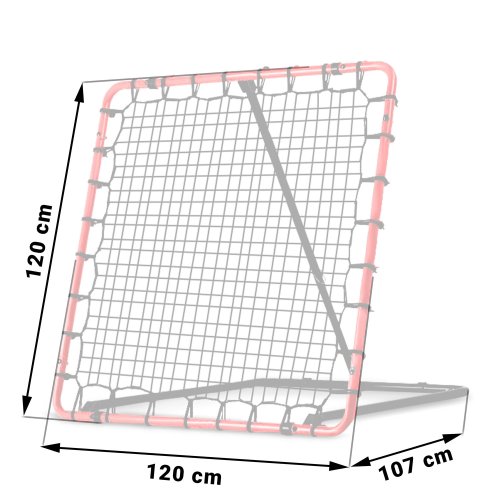 Neo-Sport NS-491 Tréninková branka Rebounder, 120 × 120 cm