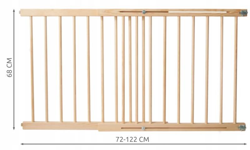 Malatec 8257 Zábrana dveře, schody 72-122 cm výška 68 cm