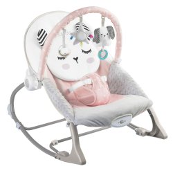 Nukido 705402 Kojenecké houpací křeslo s vibracemi  - růžové