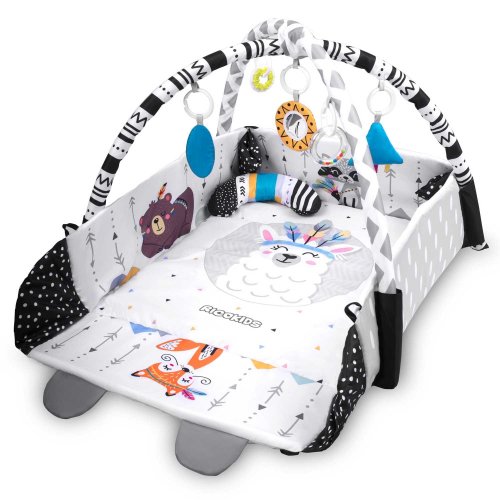 Ricokids 7318 Interaktivní vzdělávací hrací podložka 110 × 100 cm Boho