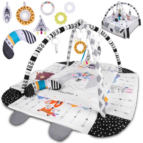 Ricokids 7318 Interaktivní vzdělávací hrací podložka 110 × 100 cm Boho