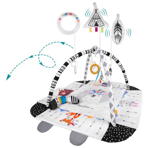 Ricokids 7318 Interaktivní vzdělávací hrací podložka 110 × 100 cm Boho