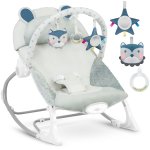 Ricokids 7328 Dětské houpací křeslo s vibracemi, šedé