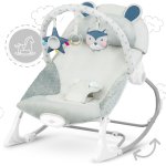 Ricokids 7328 Dětské houpací křeslo s vibracemi, šedé