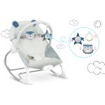 Ricokids 7328 Dětské houpací křeslo s vibracemi, šedé