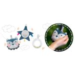 Ricokids 7328 Dětské houpací křeslo s vibracemi, šedé