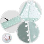 Nukido 740024 Detský teepee s osvetlením – mätový s hviezdami