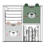 Nukido NK-408 Organizér na hračky a hrací podložka 2 v 1 - šedá