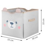 Nukido NK-408 Organizér na hračky a hrací podložka 2 v 1 - šedá