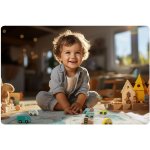 Nukido NK-408 Organizér na hračky a hrací podložka 2 v 1 - šedá